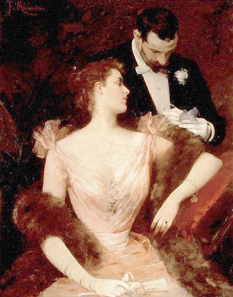 Invitation To The Waltz by Francesco Miralles Galaup, 1895